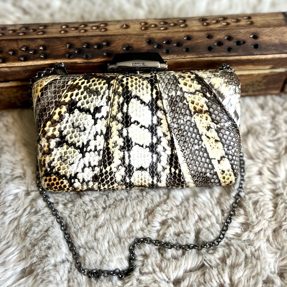 Kotur Box Espey Elaphe Minaudiere Clutch embossed snakeskin - Picture 13 of 17
